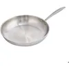 Image de Poêle en inox 18/8 avec fond triplex - 32 - argenté - Excellence