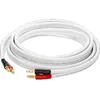 Image de Câble Haut-parleur - REAL CABLE - 2X3M - Blanc - Audio - Mâle/Mâle