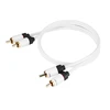 Image de Real Cable Câble audio 2 RCA / 2 RCA Blanc - 1m
