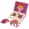 Image de Jeu éducatif magnétique JANOD Magnétibook Crazy Faces fille - 55 magnets - Dès 3 Ans