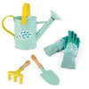 Image de Set Complet de Jardinage Enfant - 1 seau 1 Paire de Gants 1 Pelle 1 Râteau - Idéal pour Débuter le Jardinage - Jouets de Jardin