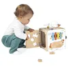 Image de Jouet déveil - JANOD - J05142 - Cube multi-activités - Plus de 8 activités - Bois FSC - Jaune - Dès 18 mois