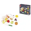 Image de Dinette - JANOD - J06639 - 12 Fruits et Légumes en Bois - Filet Inclus - Pour Enfants 3-8 ans