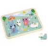 Image de Puzzle en Bois 24 Pièces Enfant Dès 4 ans - Thème Ferme - Modèle inclus + Jeu des 5 Erreurs sur le Plateau