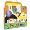 Image de 50 Grandes Gommettes Repositionnables pour Enfants - Véhicules Chantier - Pré-découpées pour Faciliter la Préhension - 18 mois +