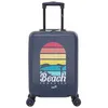 Image de Valise cabine - Aérial - Valise trolley Beach Paradise - 55 x 35 x 20 cm - Bleu marine