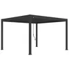 Image de Pergola bioclimatique autoportante anthracite - 400 x 400 x H. 258 cm