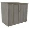Image de CHALET & JARDIN Abri en métal imitation bois vieilli - 7x5m