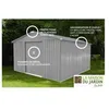 Image de Abri de jardin métal LMJ - 135 m RAL 7039 - Galvanisé à chaud - Gris - Traditionnel