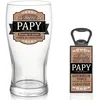 Image de Verre à bière - STC - Coffret Papy Blanc - Verre de qualité - Design élégant - Compatible lave-vaisselle
