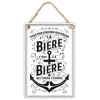 Image de Plaque métal bière prend homme