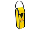 Image de Étui pour boules de pétanque - STC - Jaune - Plastique - Anse de transport - Fermeture à clip - Dimensions 25 x 7 x 8 cm