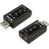 Image de Adaptateur USB-audio Connectland AD-USB-TO-AUDIO-MIN - Noir