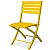 Image de Chaise de jardin pliante en aluminium - Jaune moutarde - MARIUS