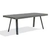 Image de Table de jardin STOCKHOLM (200/300x96 cm) en aluminium avec rallonge intégrée - GRIS ANTHRACITE