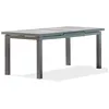 Image de Table de jardin VENISE en aluminium Anthracite avec plateau céramique 8/10 places - Gris Anthracite