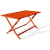 Image de Table de jardin pliante MARIUS (140x80 cm) en aluminium - ORANGE