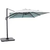 Image de Parasol déporté SEVILLA (25x25 m) en aluminium gris anthracite et toile polyester - GRIS