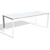 Image de Table de jardin 8 places en aluminium laqué et peinture Epoxy - Blanc - MEET