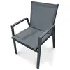 Image de Fauteuil de jardin empilable en aluminium - Gris anthracite - FLORIDE