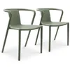 Image de Lot composé de 2 fauteuils de jardin - CITY GARDEN - DIEGO-FT - Olive - Empilables