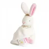 Image de Doudou - Doudou et Compagnie - Lapin Rose Fleurs - 10 cm pantin - Poudre de Perlidoudou