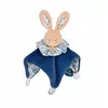 Image de Doudou boule 3 en 1 Lapin bleu - Doudou et Compagnie - Mixte - Naissance - Acrylique