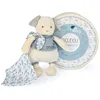 Image de Doudou pantin chien en coton Bio - DOUDOU ET COMPAGNIE - Bleu - Bébé - 0 mois - Naissance