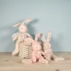 Image de Doudou lapin en coton Bio - Doudou et Compagnie - Peluche Pantin - Gris - Mixte - Naissance