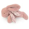 Image de Peluche lapin - DOUDOU ET COMPAGNIE - DC4140 - 25 cm - Rose poudré - Poil soyeux