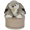 Image de Histoire dOurs - Les ZAnimoos Lapin Marius Gris Taille 30 cm