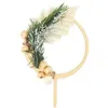 Image de Cake topper - SCRAPCOOKING - En bois - Couronne de Noel - 8.5X14X0.3 cm