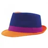 Image de Chapeau trilby adulte - Multicolore - Bleu - Tour de tête 57cm