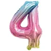 Image de Ballon mylar 36 cm CHIFFRE 4 - Irisé pastel - Party Pro - Décoration de fête - Anniversaire