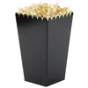 Image de 8 Boîtes à pop-corn noires et or 125 x 7 cm - Noir