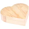Image de Boîte Déco en Bois Coeur 15cm Naturel