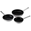 Image de Pack poêle inox KitchenPro 20/24/28cm Venteo Revêtement céramique antiadhésif