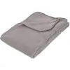 Image de Plaid polaire - ATMOSPHERA - 125 x 150 cm - 100% polyester - Gris - Rectangulaire