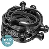 Image de Guirlande Guinguette Noire Guirlande Lumineuse 10M pour Ampoules E27