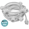 Image de Guirlande Guinguette Blanche Guirlande Lumineuse 10M pour Ampoules E27