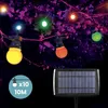 Image de Guirlande Guinguette Solaire Guirlande Lumineuse Multicolore 10M avec 3M de Câble Rallonge