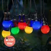 Image de Guirlande Guinguette IP44 Guirlande Lumineuse 10M 20 Bulbes Multicolore et 3M de Câble Rallonge