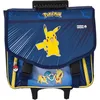 Image de Cartable Scolaire à roulettes - Pokemon - Serigraphie - Bleu - Enfant - Mixte