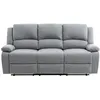 Image de Canapé Relaxation 3 places LEO en Tissu - Gris clair - L193 x 93 x 96cm - LOUNGITUDE