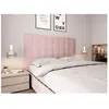 Image de Tête de lit capitonnée en tissu MEGAN - Rose Largeur - 140 cm