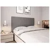 Image de Tête de lit lisse en tissu NUMA - Gris Largeur - 160 cm