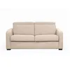 Image de Canapé CAROLE convertible 3 places couchage quotidien 140x190cm en tissu - Beige