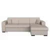 Image de Canapé dangle droit 4 places FUJI XL convertible avec coffre en tissu - Beige - L262 x 157 x 83cm - LOUNGITUDE