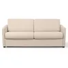 Image de Canapé convertible express 3 places AGATHE Couchage Quotidienen Tissu - Beige - Matelas 13cm - Couchage 140x190cm - LOUNGITUDE