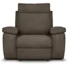 Image de Fauteuil de relaxation électrique HOUDA en tissu - Taupe - L110 x 93 x 105cm - LOUNGITUDE
